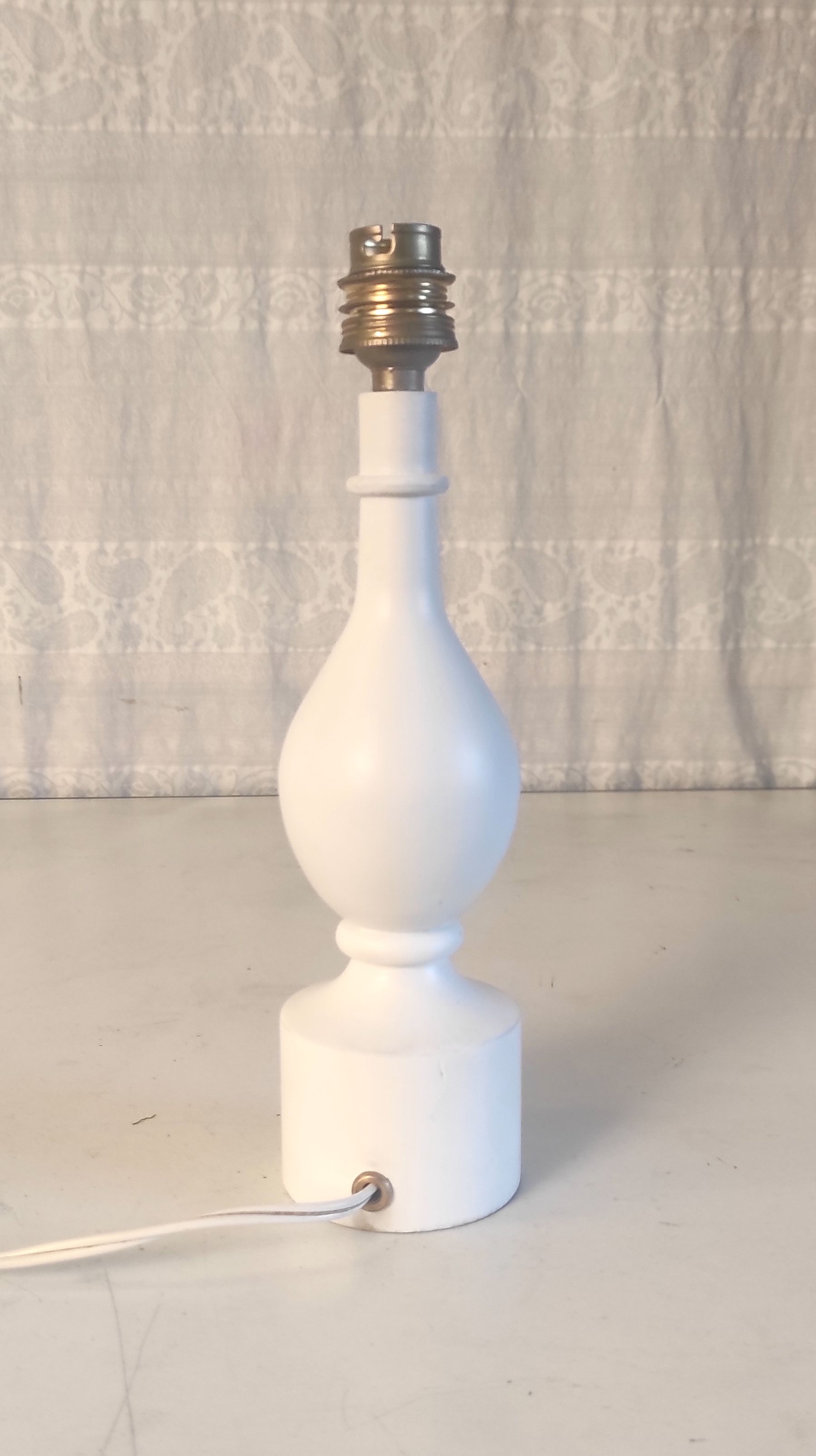 Wooden lamp foot turned by Philippe Capelle – 60s/70s