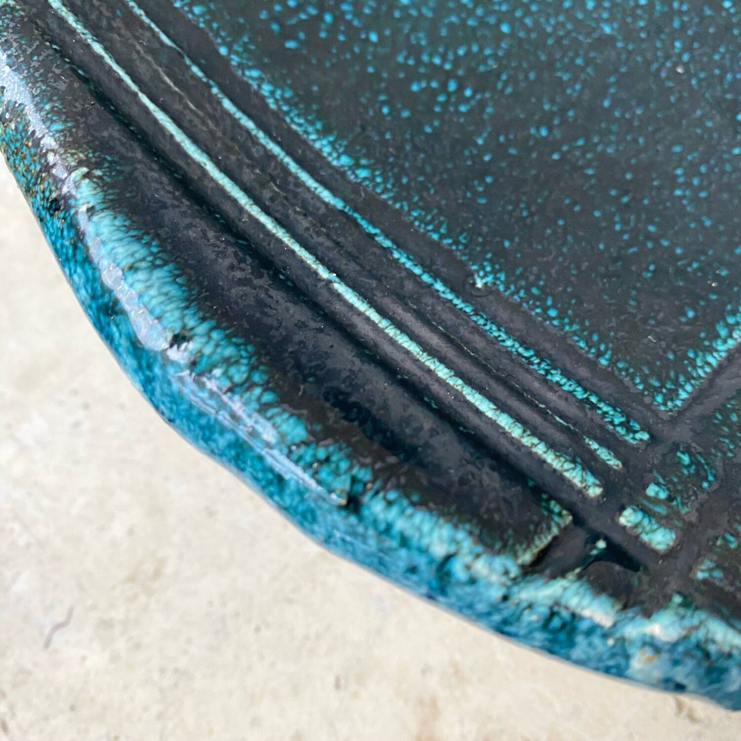 Ceramic trinket tray, vintage craftsmanship