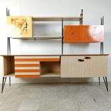 Mid century italian free standing wall unit, 1950s