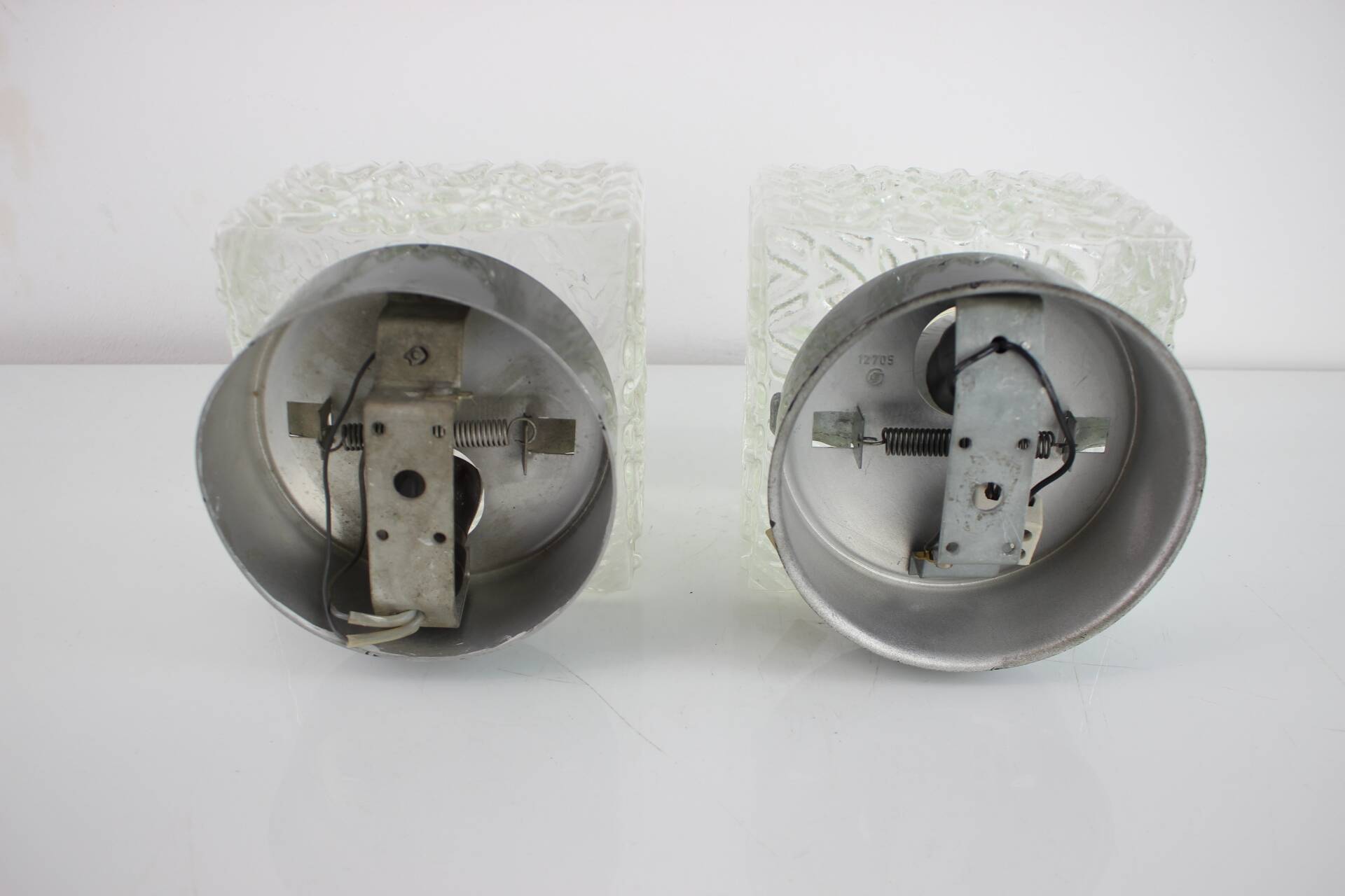 Pair of Mid-Century Wall or Sconces Lamps by Valasske Mezirici, 1960's