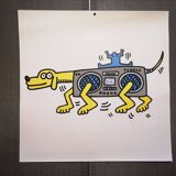 Illustration by Keith Haring - 'Animals' series - 3/12