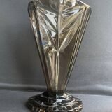 Art Deco smoked glass vase