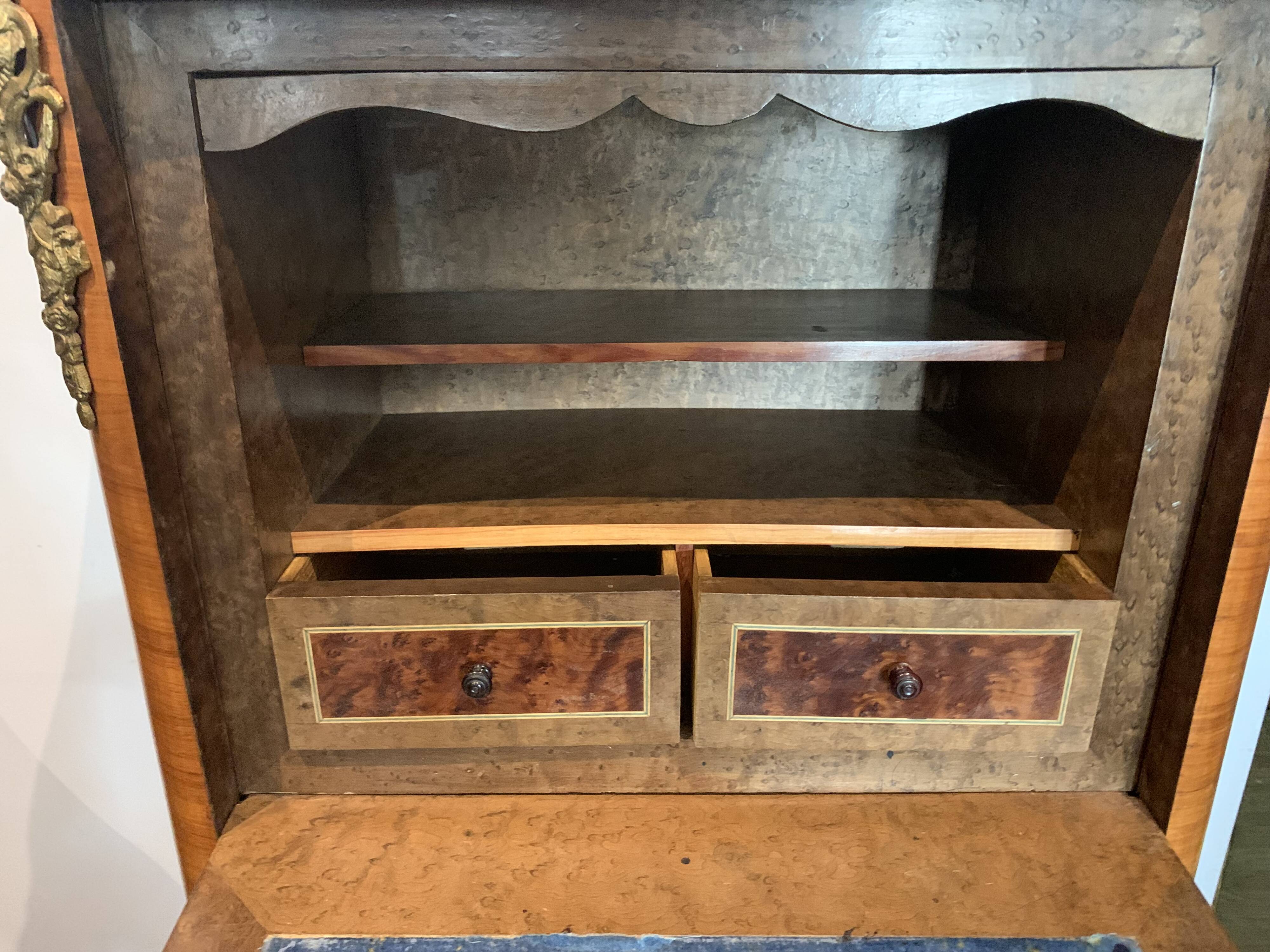 Secretary Napoleon III in rosewood and rosewood Marble top