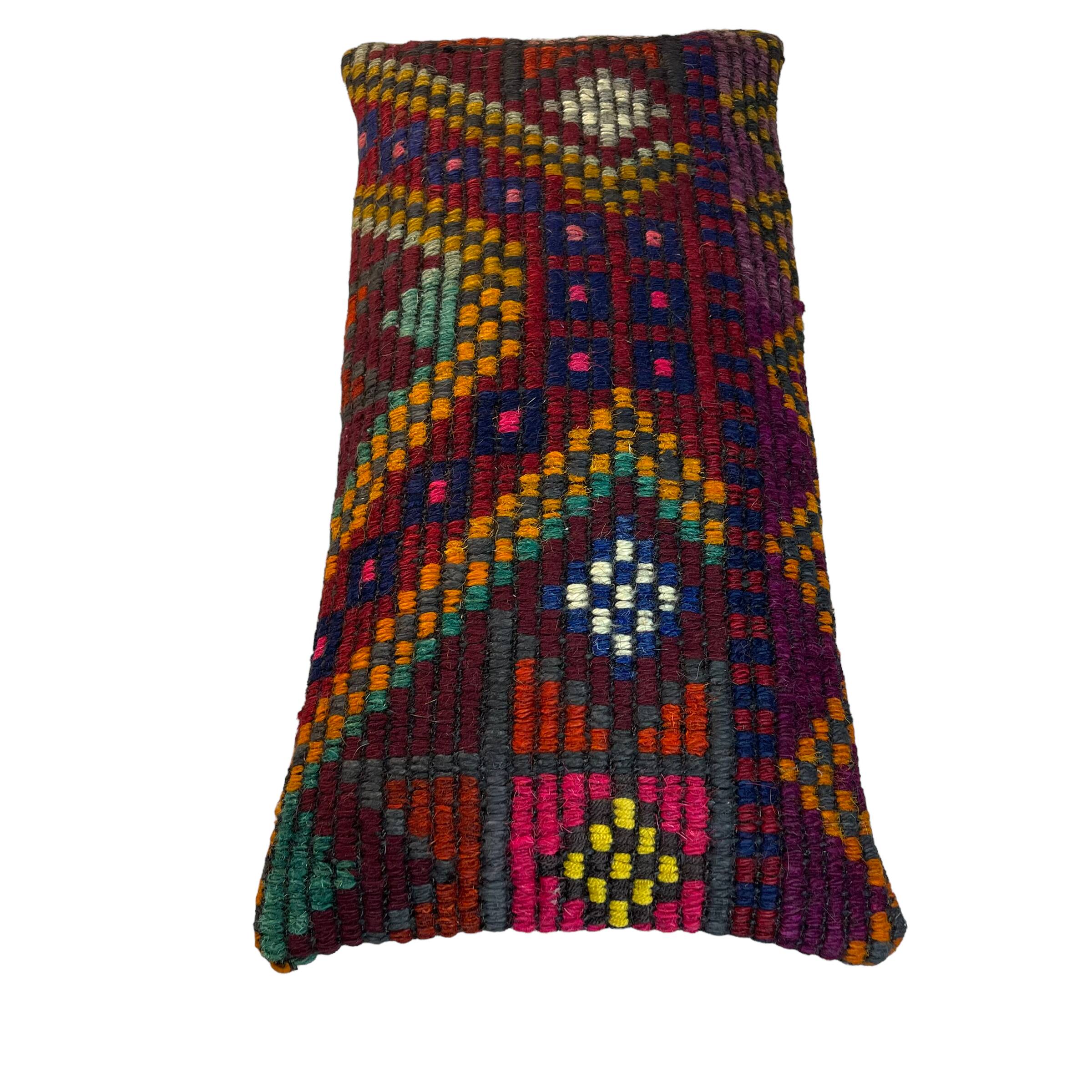 Vintage Turkish Kilim Cushion Cover , 30 x 60 cm