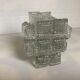 10 antique moulded glass knife rests