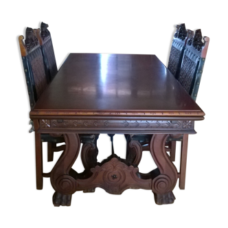 Table and 4 chairs