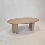 Italian coffee or side table in granite, 1980s