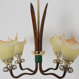 Mid-century Wood Chandelier 1970‘s