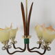 Mid-century Wood Chandelier 1970‘s