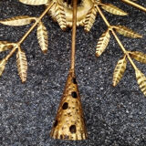 Golden wrought iron lamp