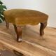 Antique footrest bench