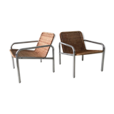 Paire de fauteuil en osier