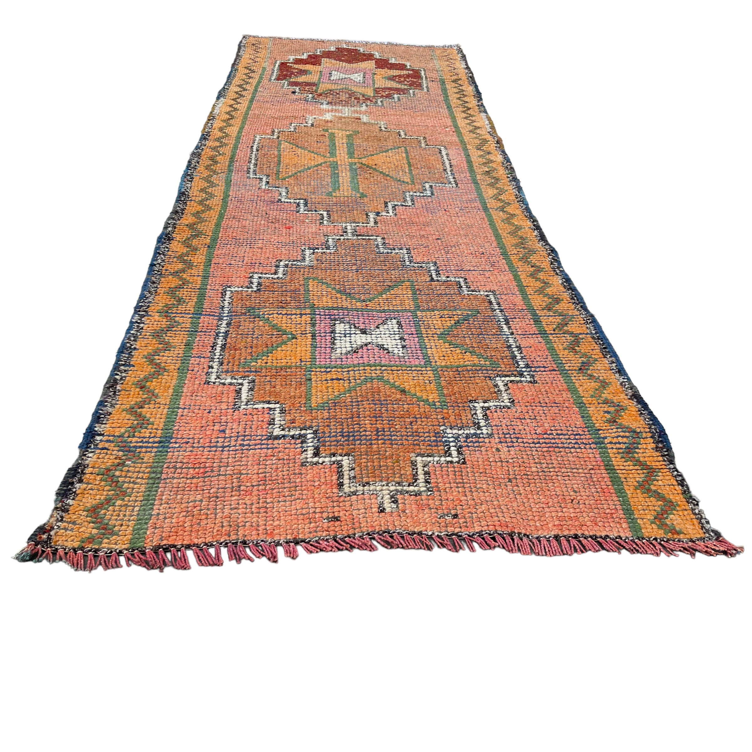Vintage kurdish herki runner  290 x 95 cm