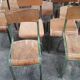 Lot ancienne chaises d'école vintage