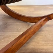 1940s rare design organic rocking chair - czechoslovakia
