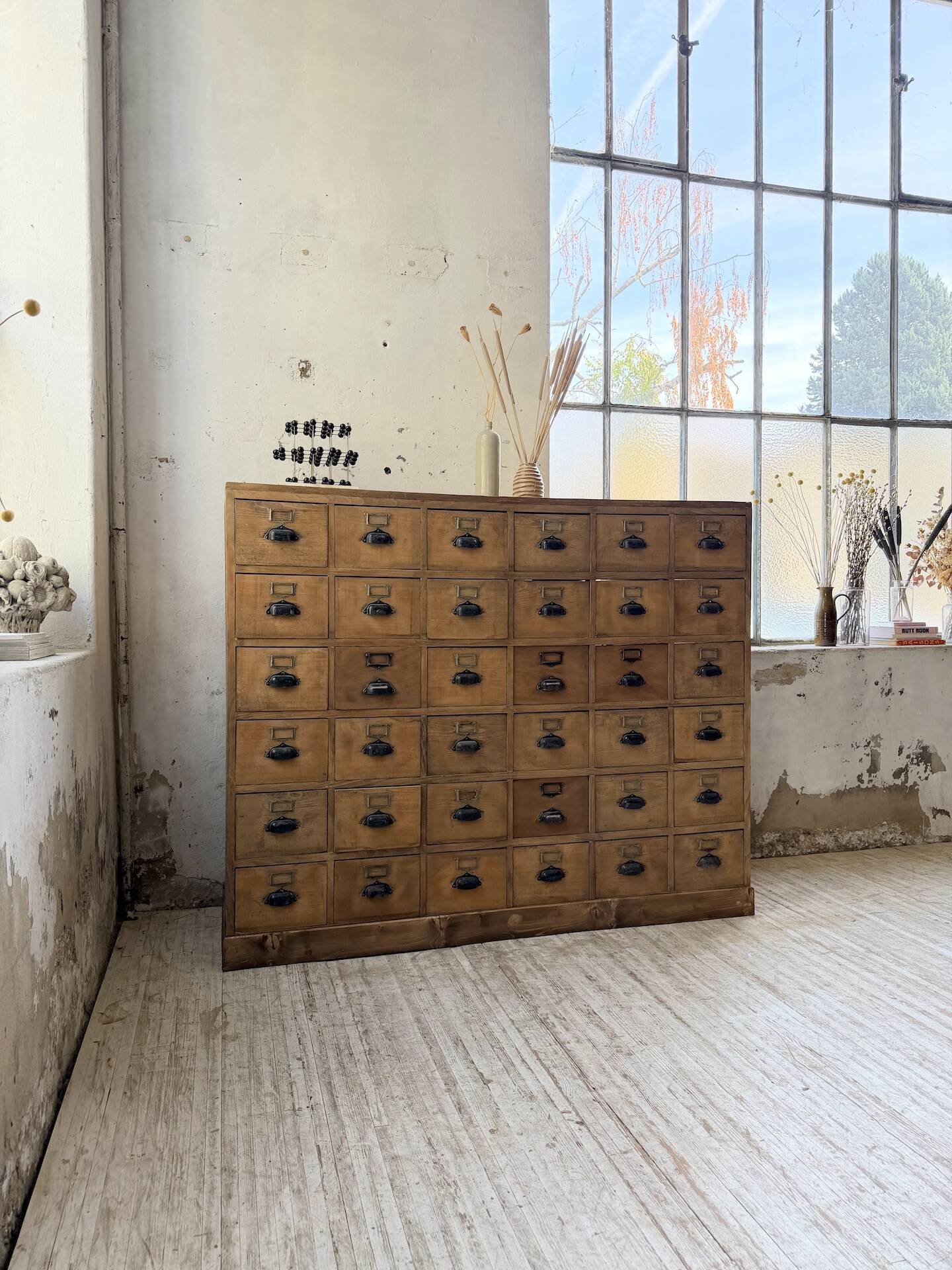 1950s pine workbench XL 160cm