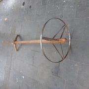 Coat rack in wood and metal
