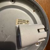 Art Deco pressed glass ceiling light Lumisec