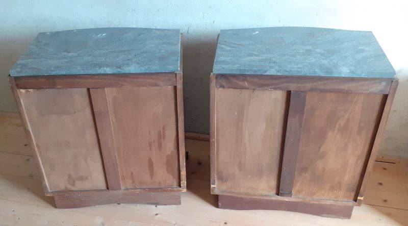 Pair of Art Deco bedside tables