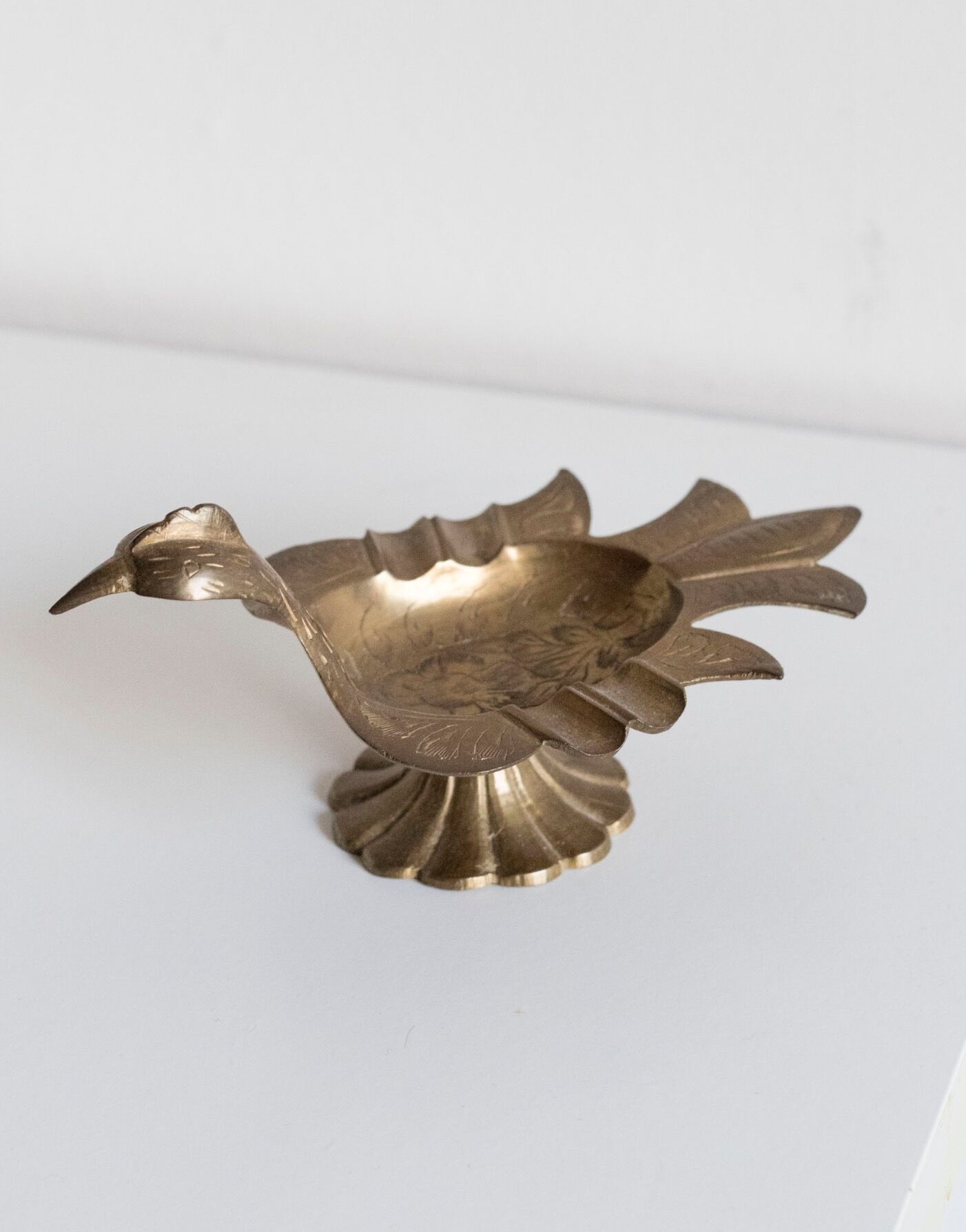 Empty pocket / old brass ashtray