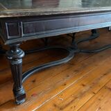 Minister's desk on black leather Napoleon lll