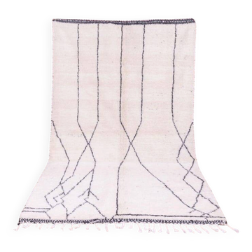 Tapis Beni Ouraine fait main artisanale traditionnelle taille 150/250 cm