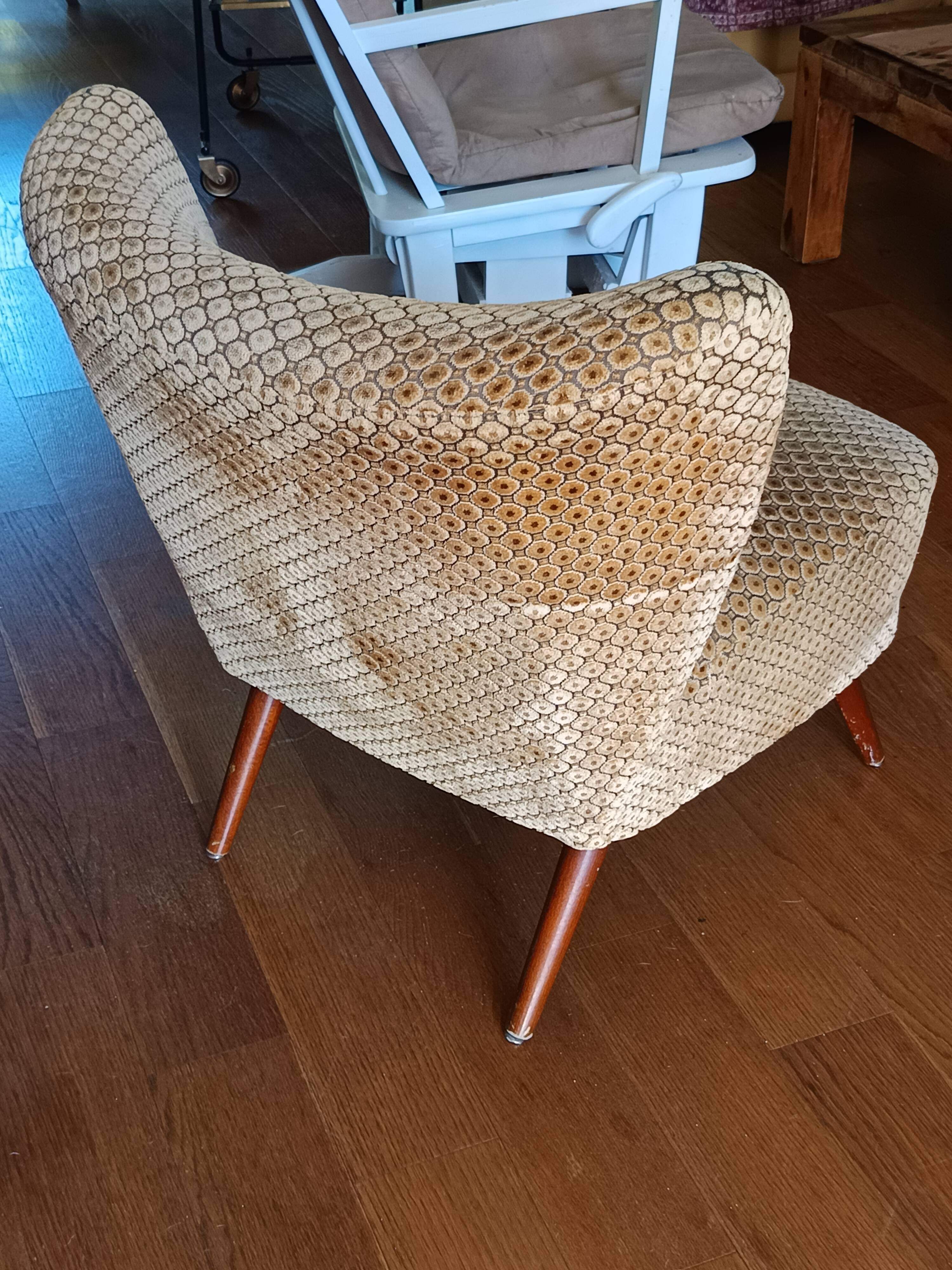 Vintage cocktail armchair from the 50s/60s – modernist Scandinavian style
