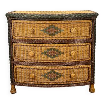 Commode rotin