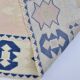 Beige And Blue Oushak Runner Rug sku 3324