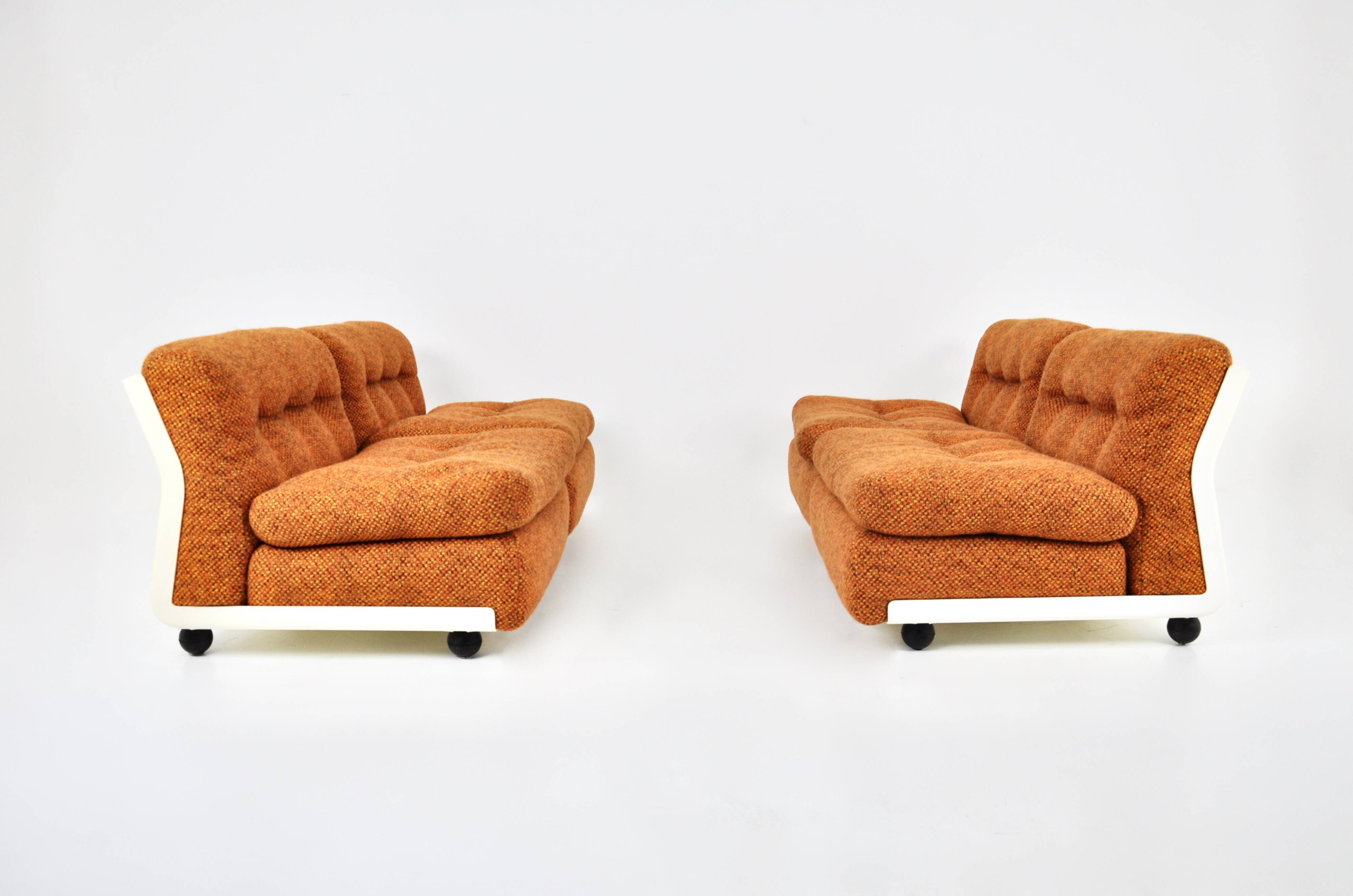 Amanta armchairs by Mario Bellini for C&B Italia, 1960, set of 4