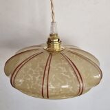 Clichy art deco glass walking lamp
