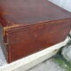 Leather and brass nineteenth monogrammed MCS suitcase