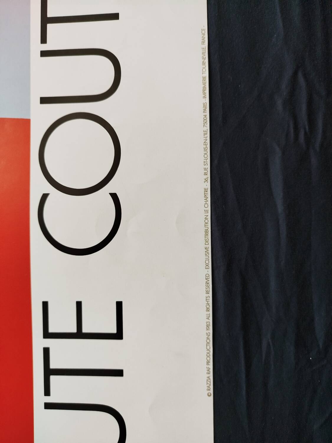 Paris Haute Couture Poster - Raid 1983