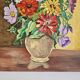 Oil on Canvas Still Life Spring Flowers Signed JP Collinet