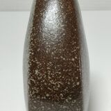 Vase méplat en grès émaillé, années 80