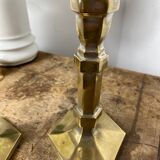Pair of brass candlesticks