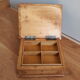 Jewelry box with wooden compartments