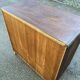 Vintage dark wood buffet with 2 doors, 80cm