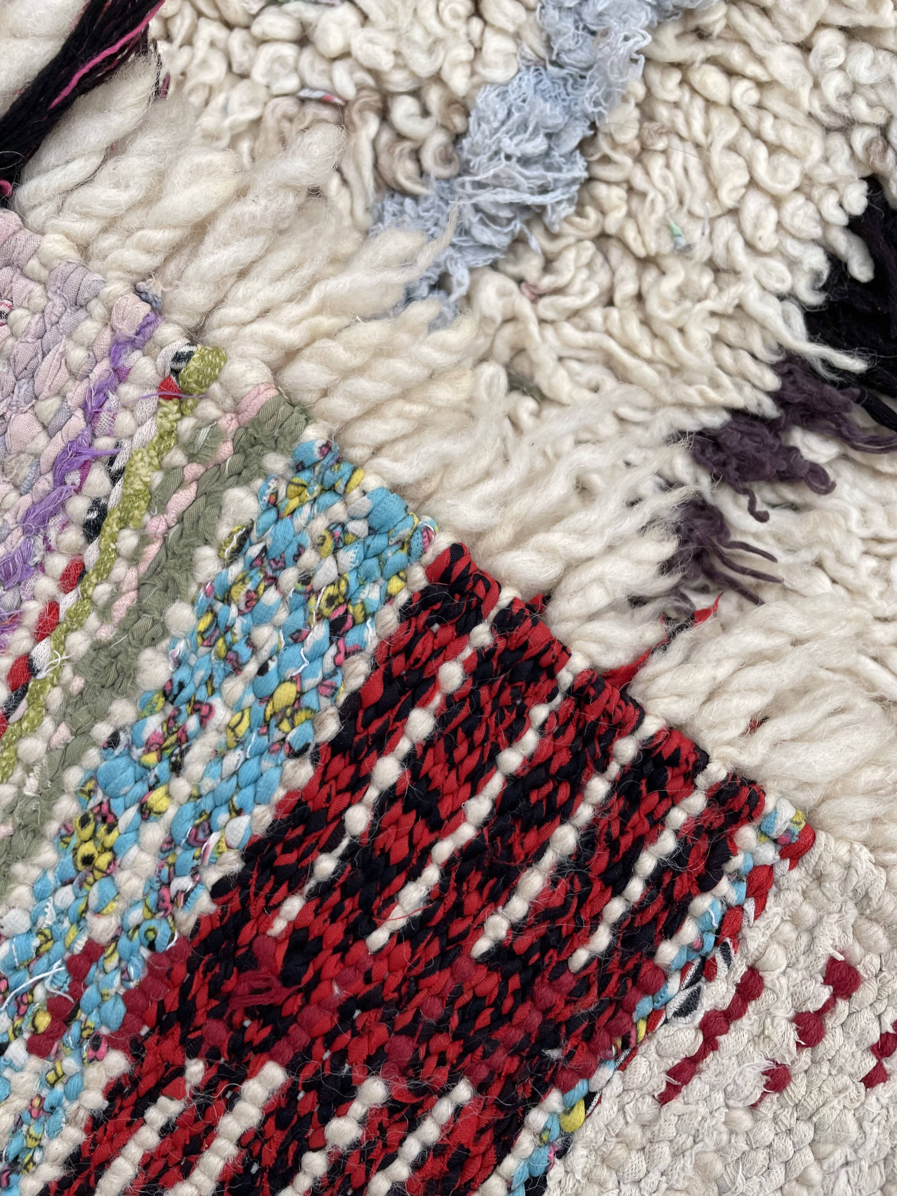 Berber rug Azilal wool 75x165 cm