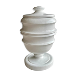 White wooden box, with lid