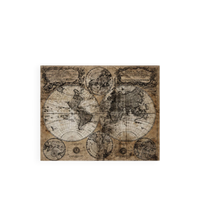 Tableau Mappemonde Ancienne - toile