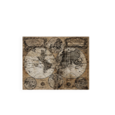Old World Map - Large vintage canvas