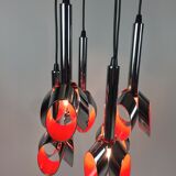 Suspension en métal chromé par Raak Amsterdam 1960 's