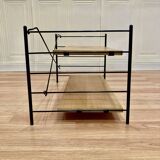 Modular metal and wood shelf design from the 1960s.