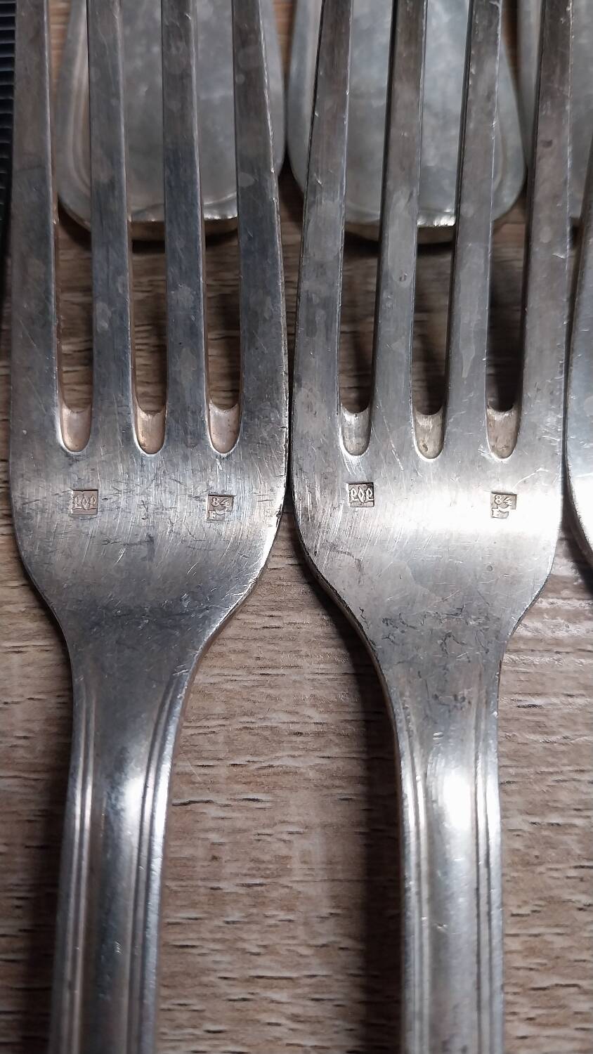 Set of 11 Forks - François Frionet Hallmark - Silver 84g