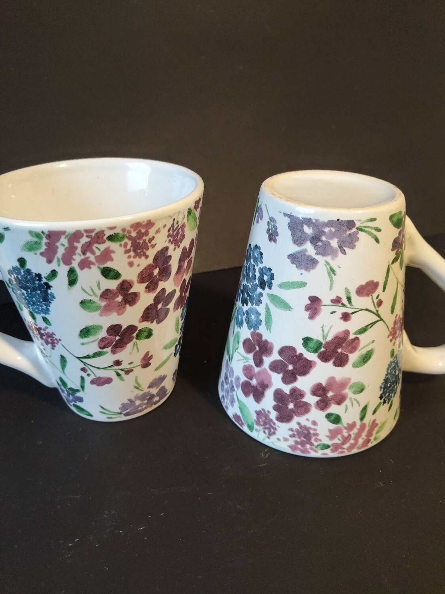 Pair of floral mugs – Country house spirit – New