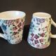 Paire de tasses fleuries – Esprit maison de campagne – Neuves