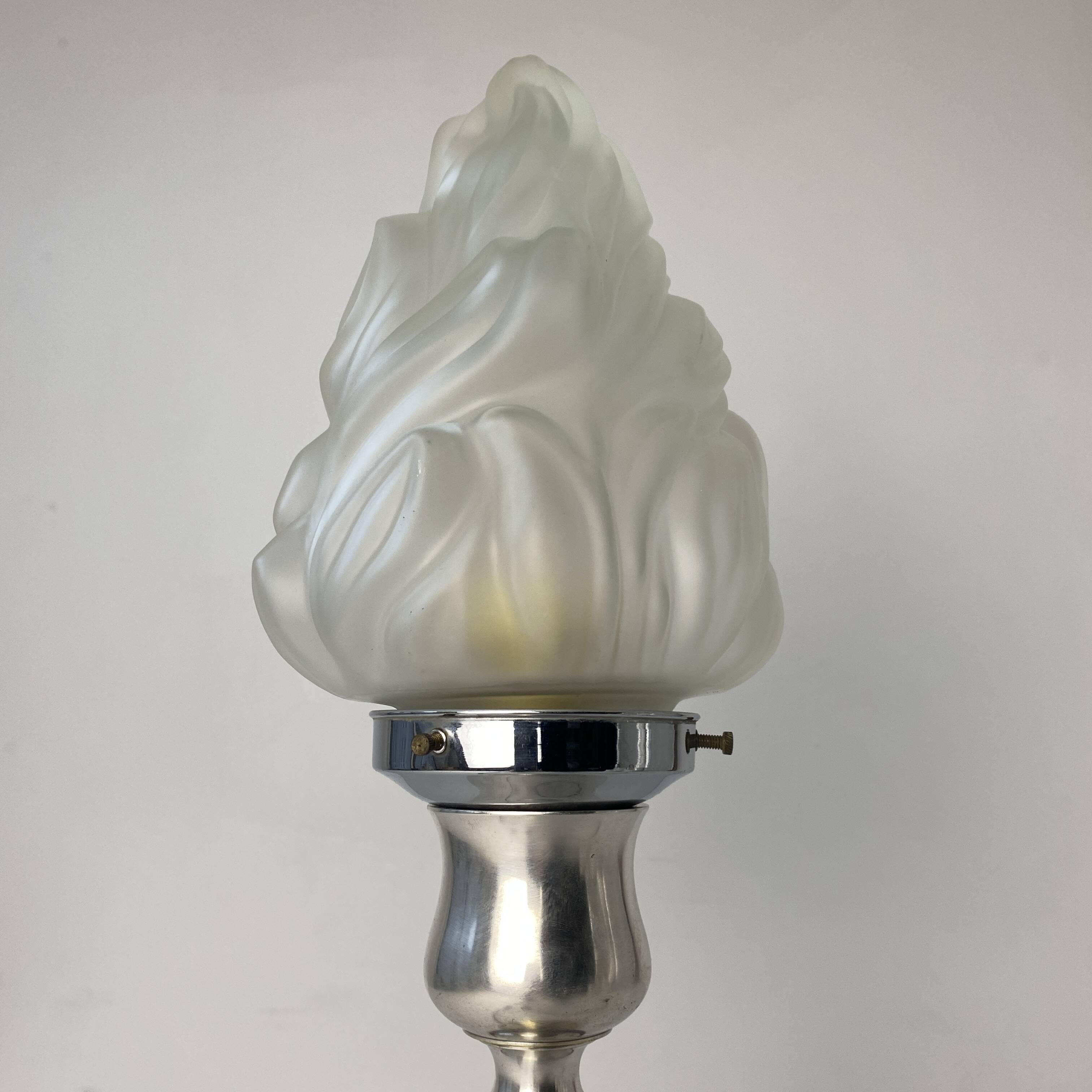 Old vintage art-deco table lamp
