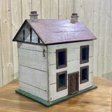 Wooden 1950s doll house with furniture