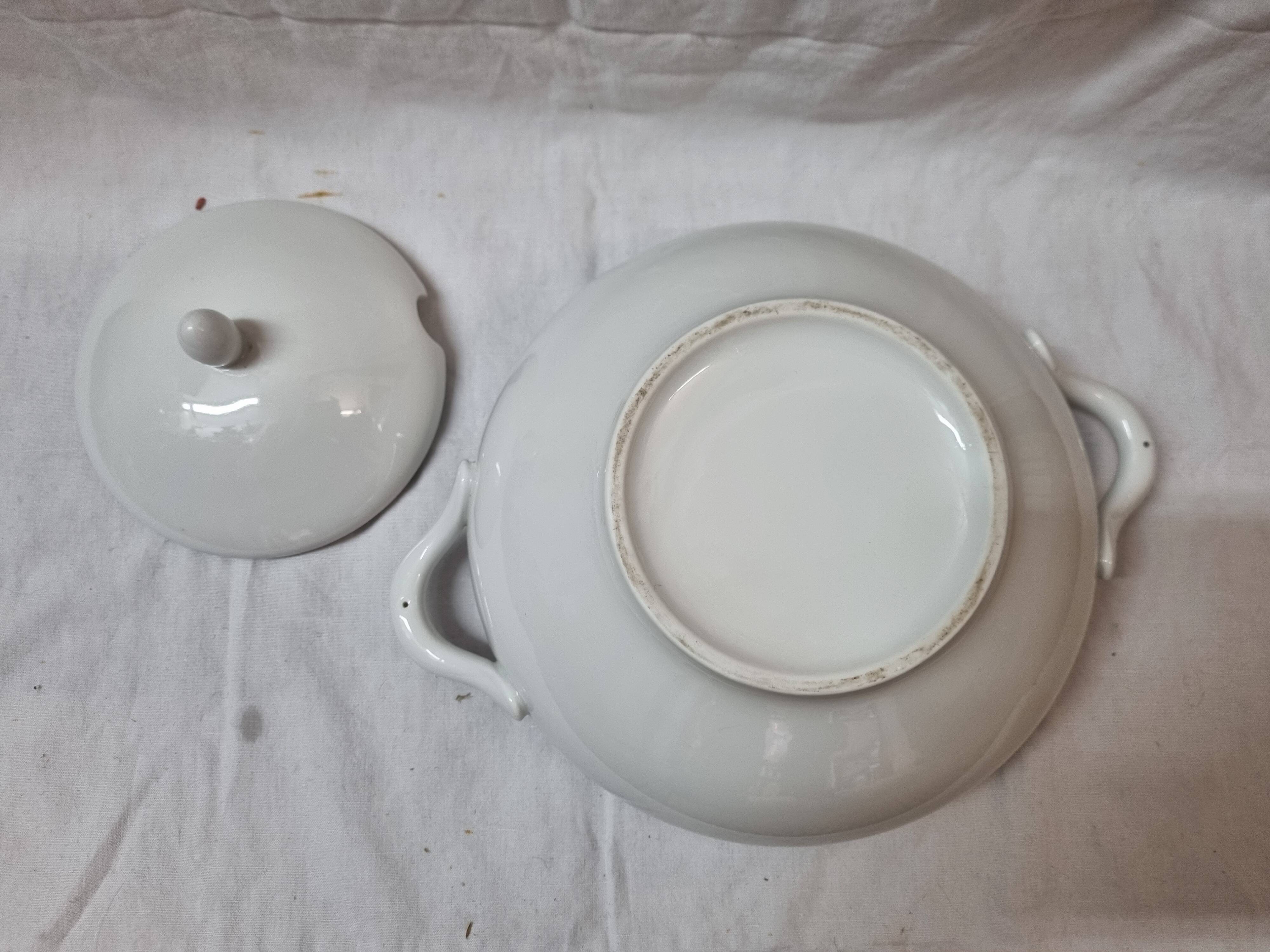 White porcelain tureen